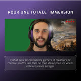 ONLAN - EV-30 Pantalla Verde Plegable Portátil Pantalla Verde Plegable Diámetro 130 cm Video Gaming Streaming Fotografía