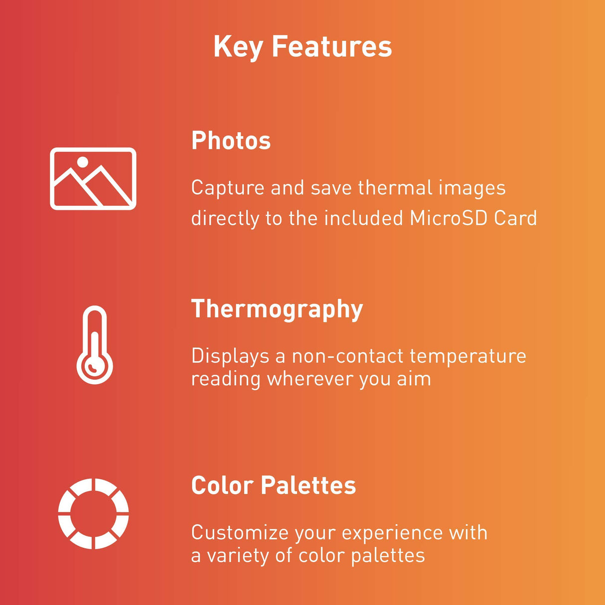 Seek Thermal Compact Cámara de imagen térmica con conector USB-C y carcasa hermética protectora para dispositivos iPhone, Negro