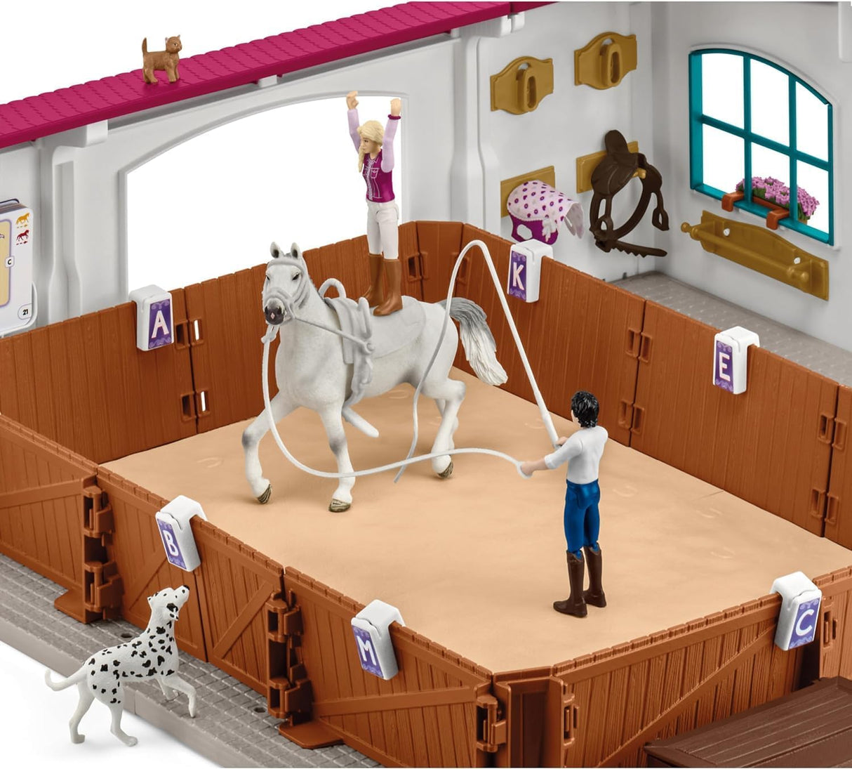 Grand Manege Equestre, Caja de figuras y accesorios, Schleich 42639 Horse Club, Para ni�os a partir de 5 a�os