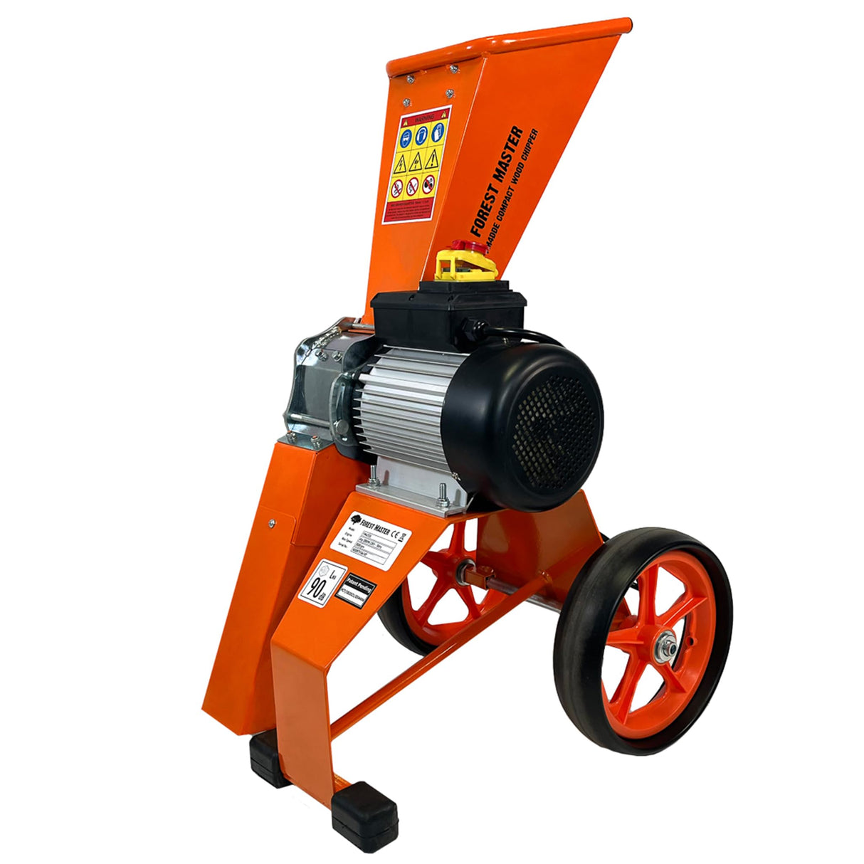 Forest Master FM4DD-MUL - Trituradora de madera compacta eléctrica de 4 CV para jardín