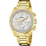 Festina Reloj Mujer F20609/1 Boyfriend Collection Caja de Acero Inoxidable 316l Dorado Correa de Acero Inoxidable 316l Dorado