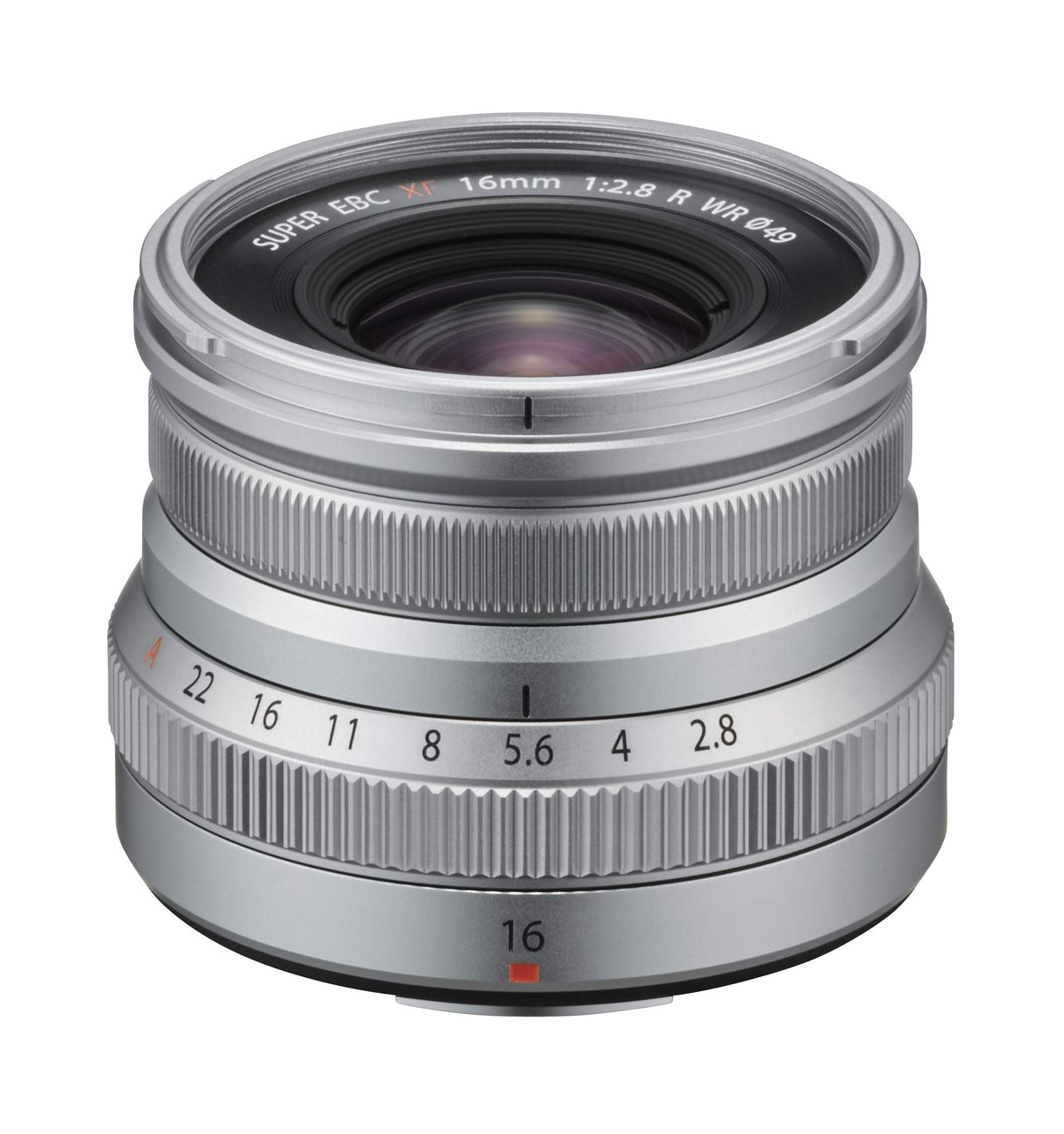 Fujifilm FUJINON XF 16 mm F2.8 R WR, Color Plateado