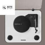 Energy Sistem Blackspin – Tocadiscos (10W, vinilos, RCA, Puerto USB, Bluetooth, Bluetooth out) (White)