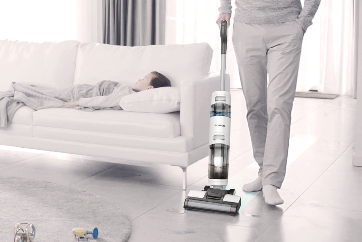 Tineco iFloor Breeze Essentials Aspirador en seco y húmedo, plástico, Gris/Blanco