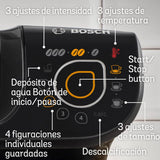 Bosch Hogar Máquina multibebida, Cafetera de cápsulas, Hasta 70 bebidas, OneTouch, Servicio individual, Personalización de bebidas, Filtración de agua, Color Negro