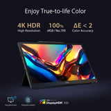 ASUS ProArt PA169CDV Pen Display Monitor, 15,6', IPS, 4K UHD, WACOM EMR, 100% sRGB, Verificado por Calman, Validado por Pantone, USB-C, 10 Puntos táctiles, Dial, Panel de Control