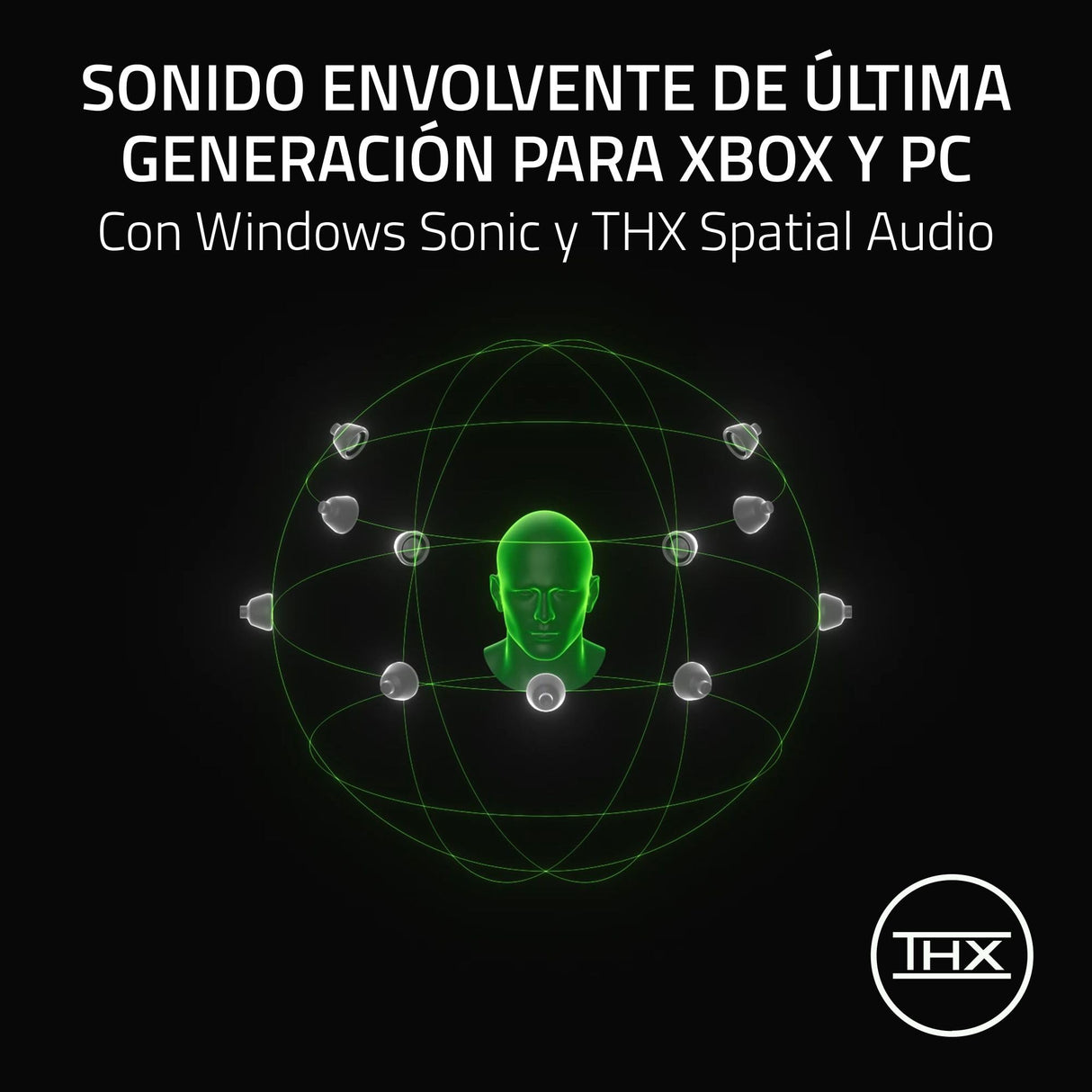 Razer BlackShark V3 Xbox S|X - Auriculares inalámbricos para Deportes electrónicos - Controlador Triforce de 50mm - Micrófono de Desmontable - HyperSpeed 2,4 GHz y Bluetooth - Xbox/PC | Negro