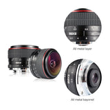 MEKE Meike 6,5 mm Ultra Wide f/2.0 Lente de Ojo de pez Circular para cámaras Fujifilm sin Espejo APS-C
