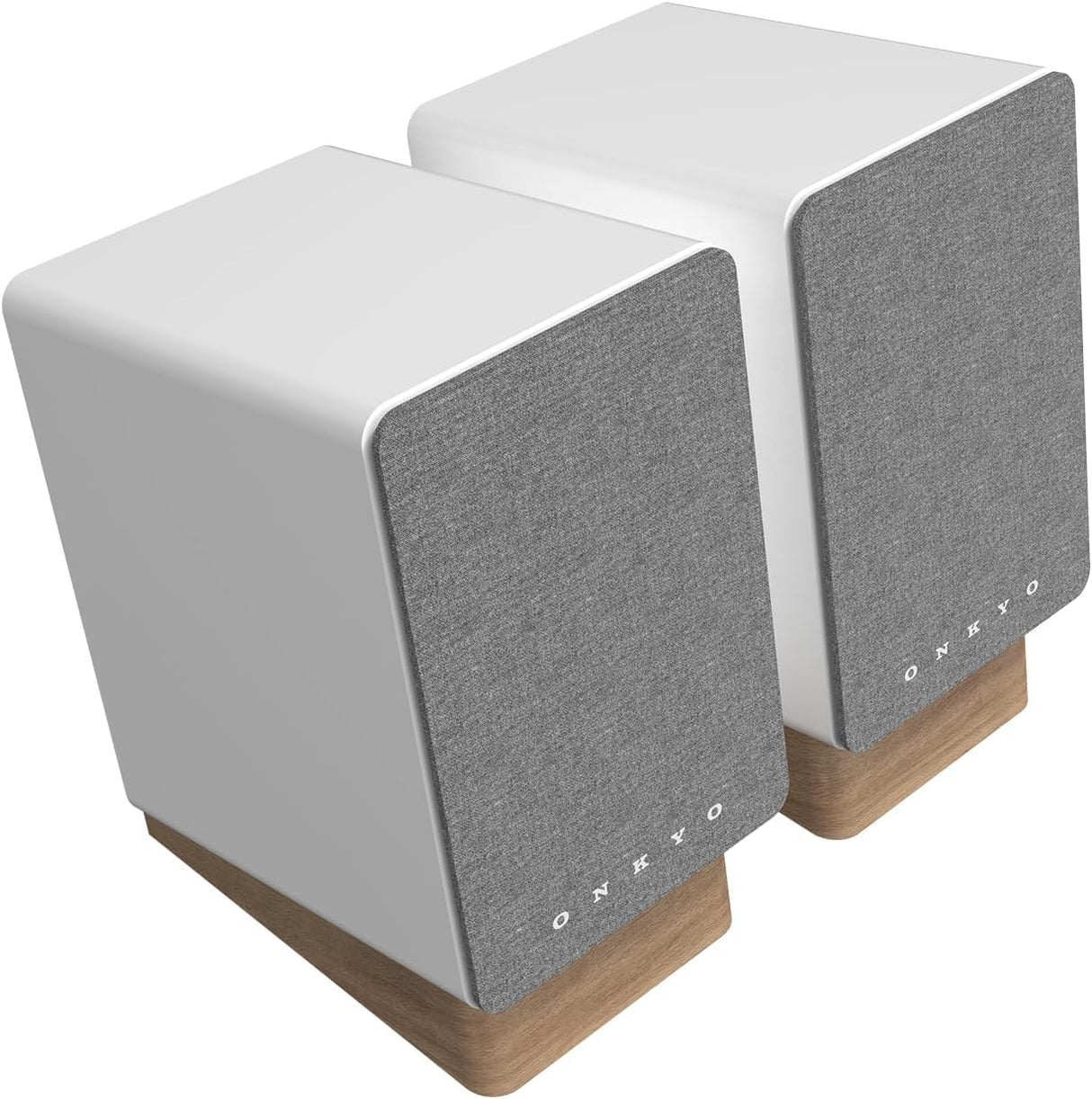 ONKYO Creator Series GX-10DB Powered Monitors, White – 3" woofer, USB-C, Line/Phono, Optical, Bluetooth 5.3 LE Audio