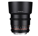Rokinon Cine DS DS85M-C 85 mm T1.5 AS IF UMC Lente de Marco Completo Cine para Canon EF