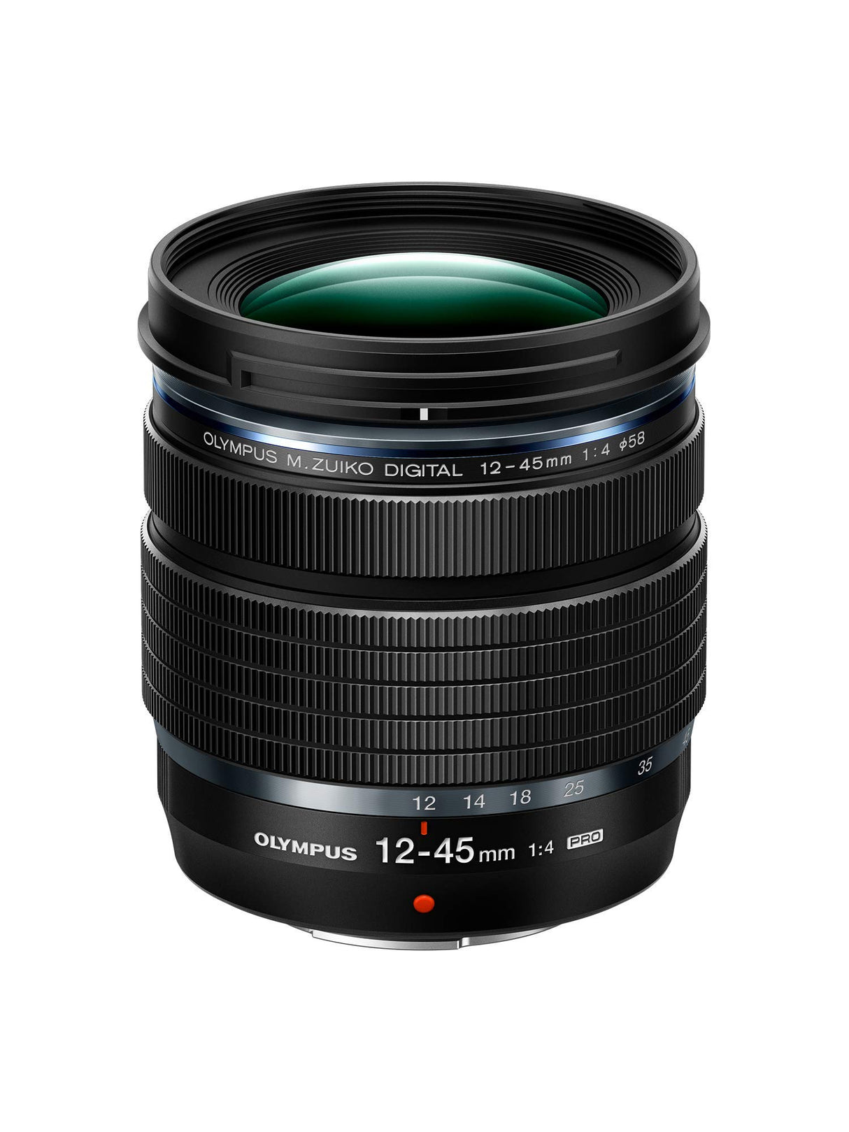 Olympus M.Zuiko ED 12-45 mm F4.0 Pro - Objetivo Digital (Zoom estándar, Compatible con Todas Las cámaras MFT Olympus OM - D & Pen, Panasonic G) Negro