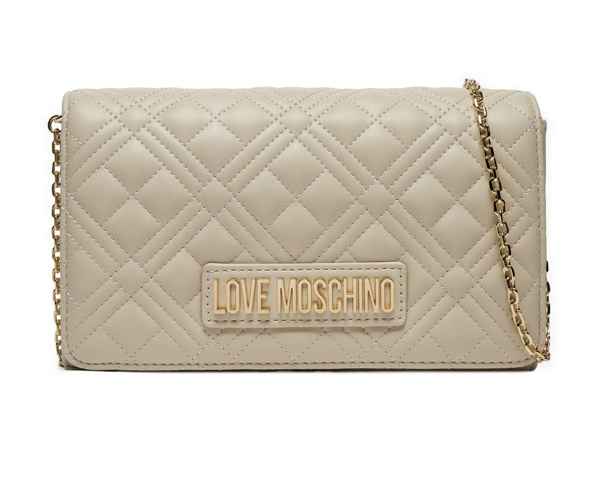 Love Moschino Jc4079pp1mla0110, Bolso de Hombro Mujeres, Blanco Perla (ral 1013), Talla única