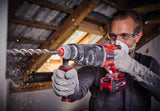Einhell Professional Martillo perforador con batería TP-HD 18/26 D Li BL-Solo Power X-Change (18 V, sin escobillas, 2,6 J, SDS-plus, mecanismo de impacto neumático, empuñ. en D, maletín, sin batería)