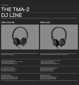 AIAIAI TMA-2 Professional DJ Over Ear Headphones (Talla única, Negro) - Auriculares de estudio con cable - Auriculares con cable de gama alta sobre la oreja