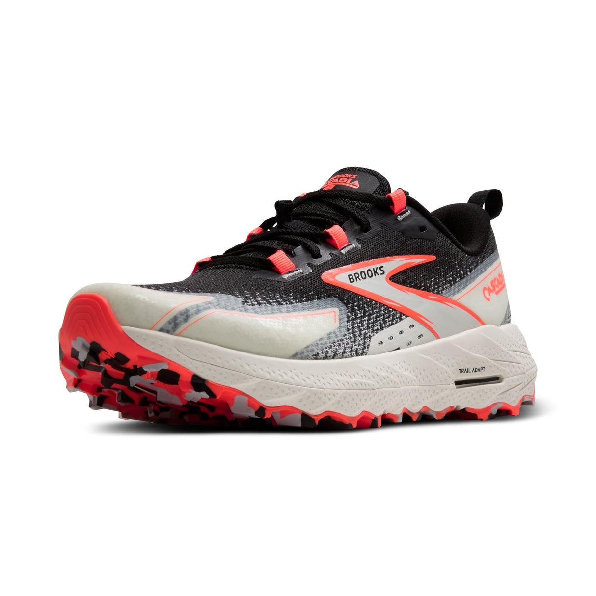 BROOKS Cascadia 18, Sneaker Mujer, Lavado Negro/Azul/Llama, 38.5 EU