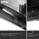 MSI mag 321CUPDE QD-OLED Pantalla de Juego Curvada UHD 32" - 1700R, 3840x2160 Quantum Dot OLED, 165Hz/0.03ms, 99% DCI-P3, ΔE≤2, DisplayHDR True Black 400, DP 1. 4a, HDMI 2.1, USB Type-C