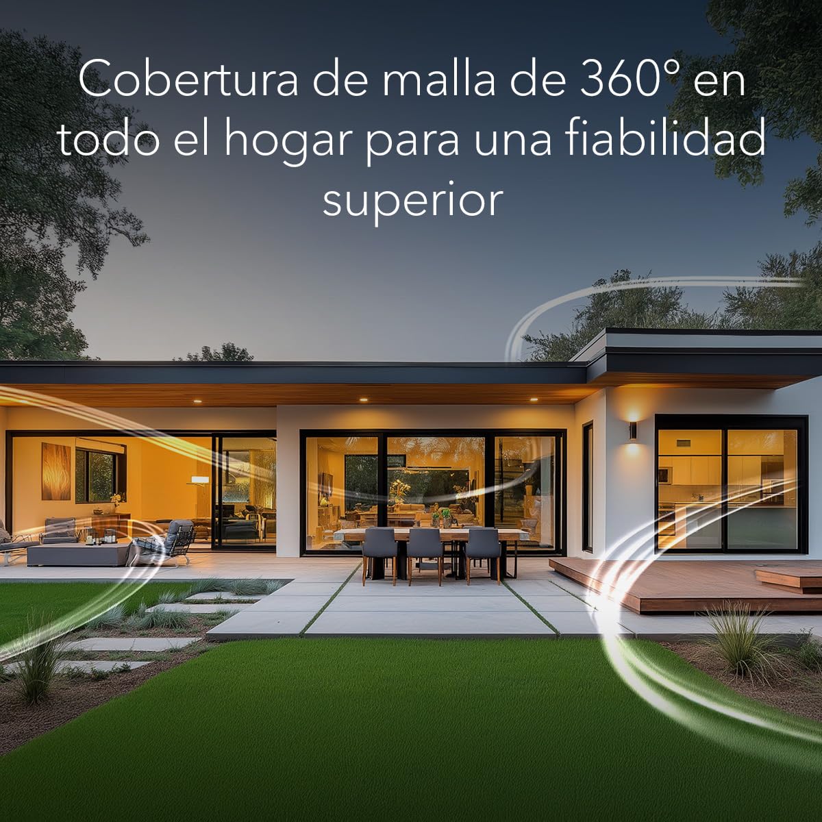 NETGEAR Orbi Mesh WiFi 7 Orbi Serie 370 (RBE373) | Doble Banda WiFi 7 - Router inalámbrico + 2 extensors de Rango, Funciones de Seguridad, 3,6 Gbps, Cubre 360 m2, 70 Dispositivos, BE3600