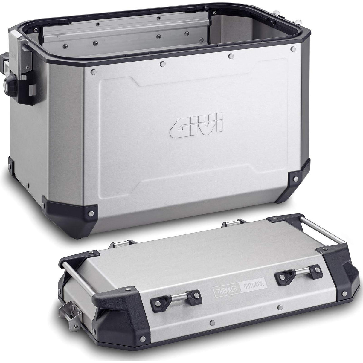 Givi Obkn4837Apack2 - Bolsas rígidas Laterales Monokey CAM-Side Trekker Outback, Aluminio, 306 cm de Largo, 495 cm de Ancho, 387 cm de Alto, par