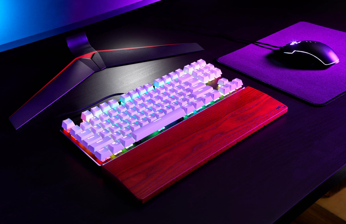 Glorious Gaming GMMK TKL (85%) - Teclado gaming mecánico, switches Gateron Brown (táctiles), keycaps dobles, RGB, hot swap y personalizable, TKL, distribuciones QWERTY estadounidense - Blanco
