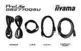 iiyama G-Master GB2770QSU-B6 27" Fast IPS QHD 180Hz 0 2ms USB-A Altavoces Altura Ajustable