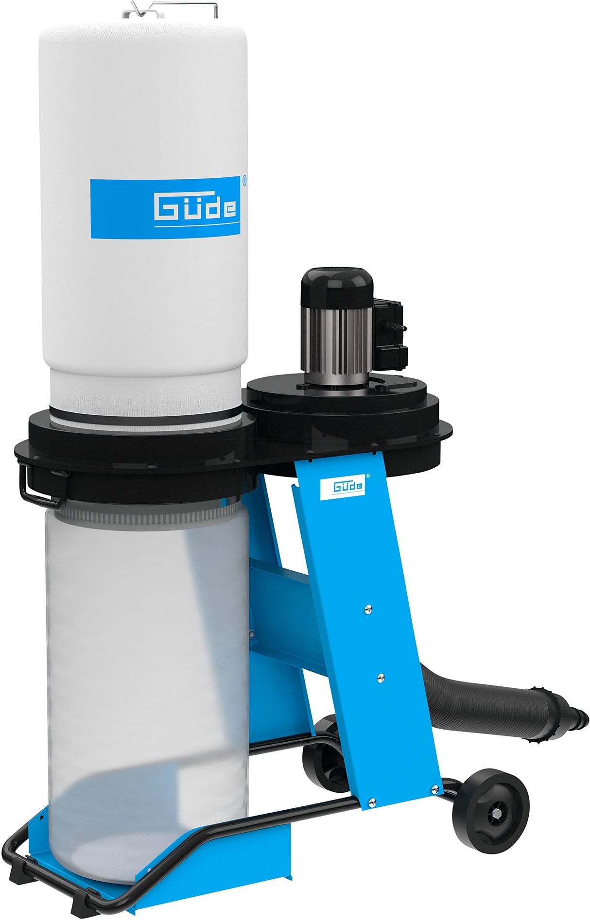 Güde Sistema de aspiración GAA 65.1 (550 W, Potencia de Aire 1150 m³/h, presión Negativa 1145 pa, Manguera de aspiración de 2 m, conexión de aspiración Ø 100 mm, Volumen del depósito 65 l, Incluye