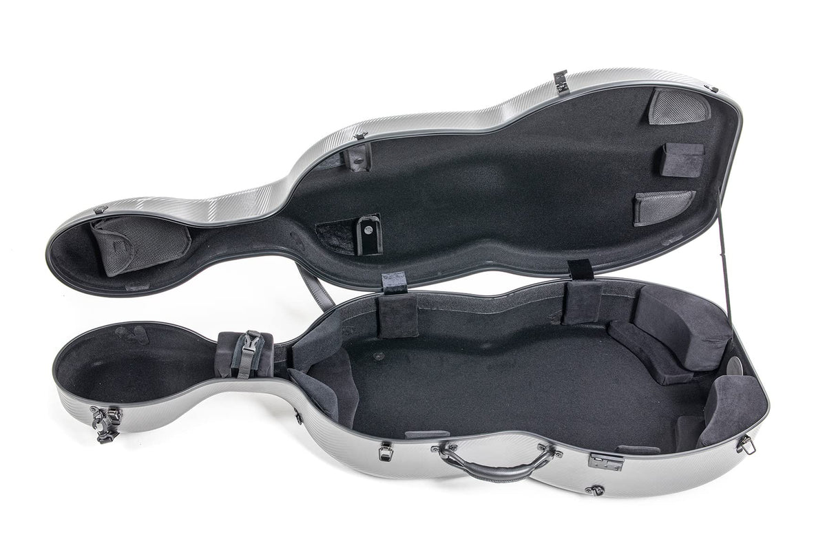 Gewa PS353126 Estuche Cello Policarbonato 4.6, 4/4 Gris Rolly