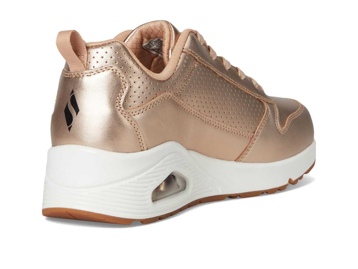 Skechers Uno- Metallixs, Zapatillas Mujer, Oro Rosa, 40 EU