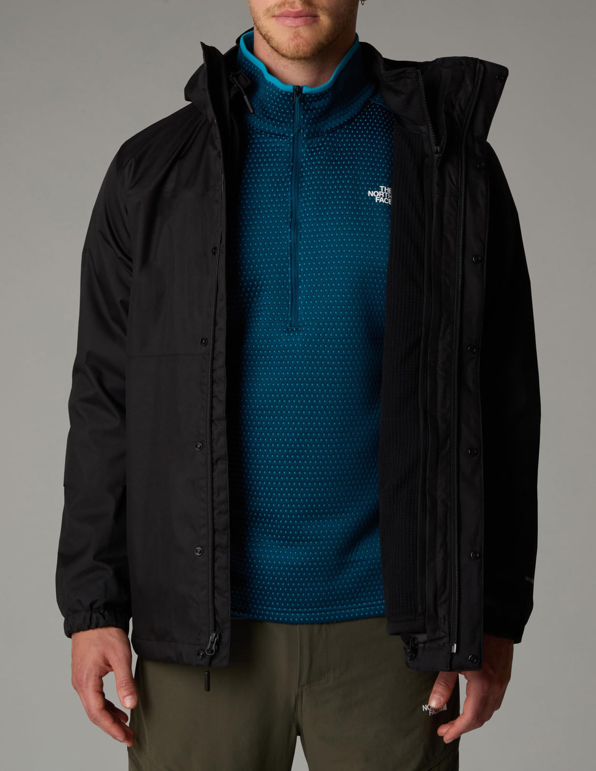 The North Face Quest Chaqueta triclimate para hombre Tnf Black/Npf L
