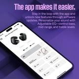 Bose Ultra Open Earbuds, Auriculares inalámbricos de botón de Alta Gama y fidelidad, Auriculares Bluetooth intraurales para Running, Diseño de Moda Abierto, hasta 48h de autonomía, Azul Lunar
