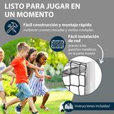 Hudora Portería de Fútbol Avanzada 120/180/240/300 I para Niños/Jóvenes & Adultos I Ideal para Jardín I Impermeable & Estable para Entrenamiento de Fútbol con Red de Malla Fina