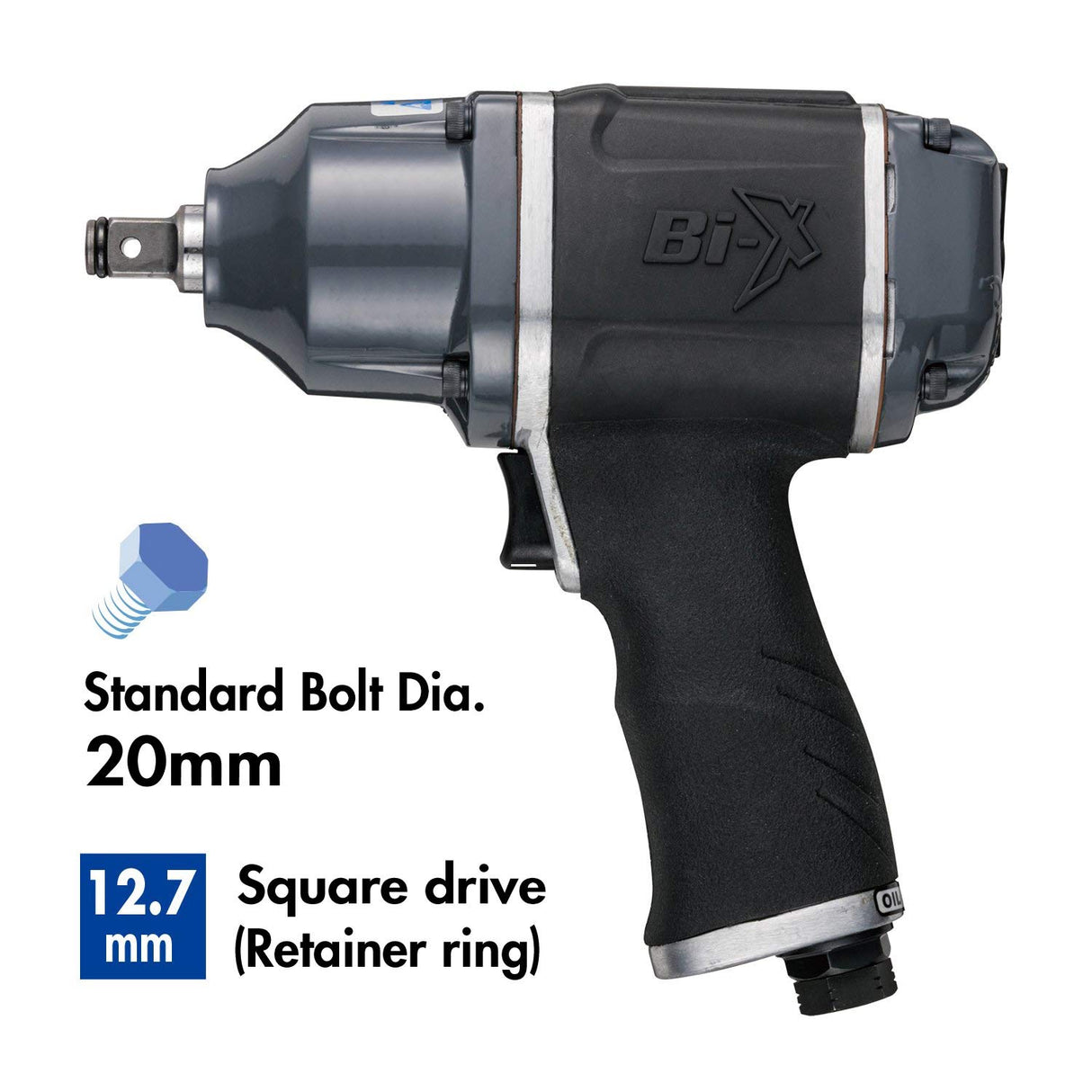 VESSEL Llave de impacto neumática de 1/2" GT-1700BX (E)