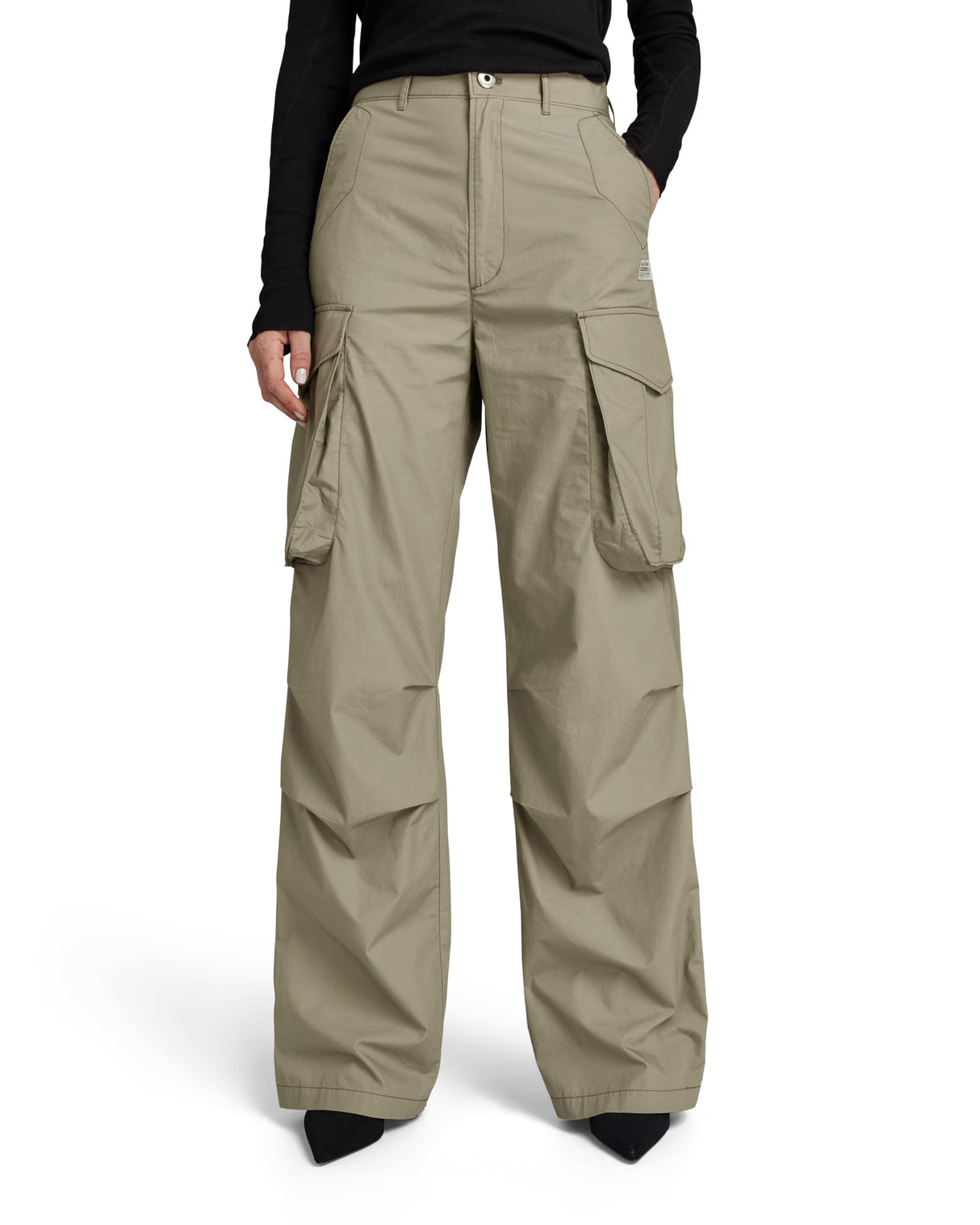G-STAR para Mujer High Waist Cargo Pants, Verde (Shamrock D24401-a790-2199), 31W / 30L