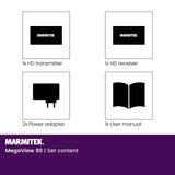 HDMI Extender LAN - Marmitek MegaView 90 - Cable o red CAT 5e / 6 (IP/LAN) - 1080p - 120m - Receptores adicionales posibles - Extensor HDMI a través de la red existente - Plug & Play