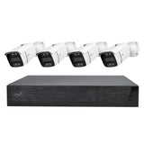 Kit de videovigilancia PNI House IPMAX PoE 3, NVR con 4 Puertos PoE, 4 cámaras con 3MP, Exterior, Power Over Ethernet, detección de rostros