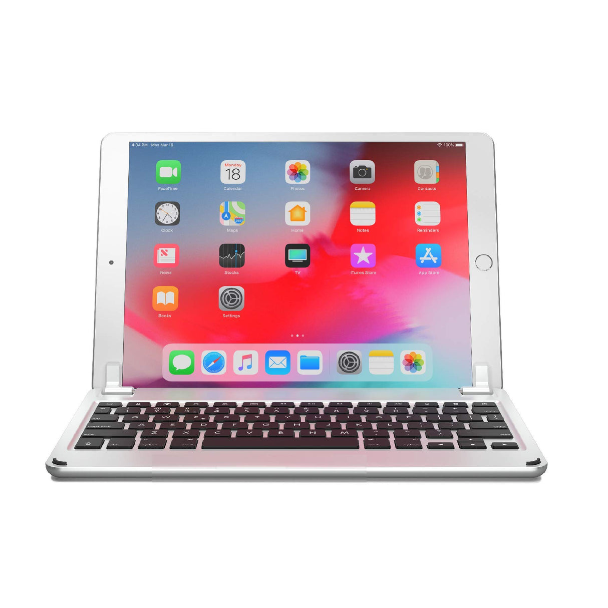 Teclado Bluetooth Brydge 9,7 y 10,5, de Aluminio Plata