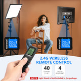 NEEWER NL288 Luz de Video LED con 2.4G Control Remoto 45W 4800Lux 3200K-5600K CRI 97+ Regulable Bicolor 18" Panel de Iluminación para Fotografía Youtube Live Streaming Videoconferencia Zoom Meeting