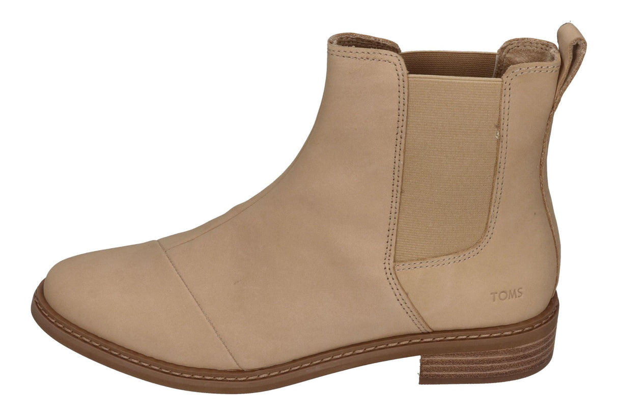 TOMS Charlie, Botas Estilo Chelsea Mujer, Oatmeal Nubuck Leather, 39 EU