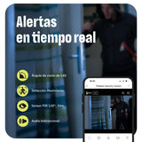 OMAJIN by Netatmo, Cámara Seguridad Interior Exterior 2K inalámbrica, Visión 140°, IP65 Waterproof, 64 SD/Cloud, Detección Humana/Movimiento, batería 9600mAh, Audio bidireccional, OWC-01