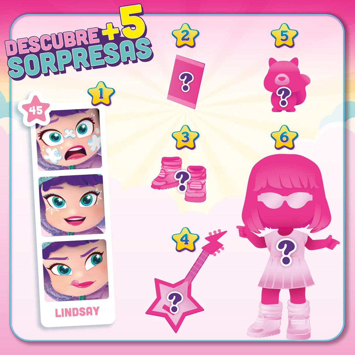 KOOKYLOOS Serie Holiday Yay! – Colección Completa Muñeca Sorpresa Coleccionable con Accesorios de Moda, Ropa, Zapatos y Juguetes con 3 Expresiones Divertidas. Incluye la colección Completa