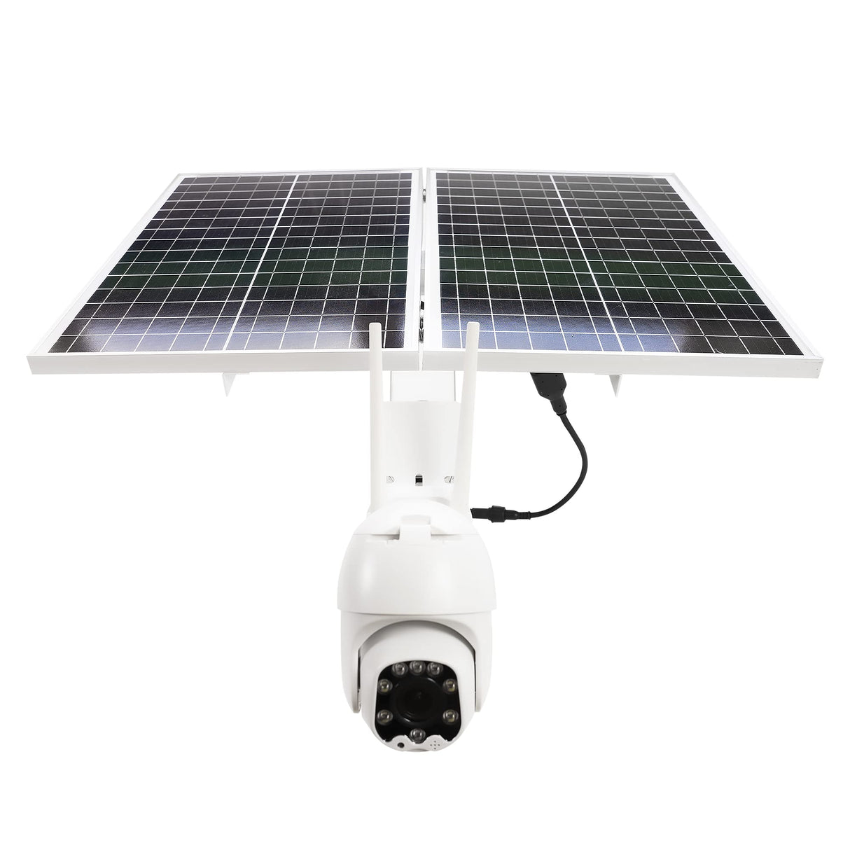 PNI Cámara de videovigilancia en Vivo PTZ IP60 con Panel Solar, 2MP, gsm 4G, Ranura SIM