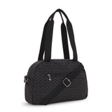 Kipling Cool Defea Bandolera Mediana, Signature Emb (Negro)