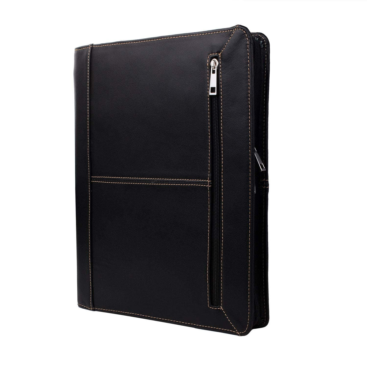 iCarryAlls Cartera de Piel con Cremallera y Soporte extraíble para Tableta, Funda Padfolio para Tablet con Soporte Compatible con iPad Pro 12.9 2020 y 2018, 13.8 x 13.8 x 11 Pulgadas