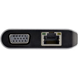 StarTech.com Adaptador Multipuertos USB-C - Mini Docking Station de Viajes USB Tipo C HDMI 4K o VGA 1080p - Hub Ladrón 3x USB - SD - GbE - Audio - PD de 100W - para Portátil o Tablet (DKT30CHVAUSP)