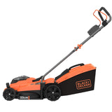 BLACK+DECKER BcmW3318L2,Cortacésped a Batería 18 V, Ancho de Corte 33 cm con 2 Baterias Litio de 2.5 Ah