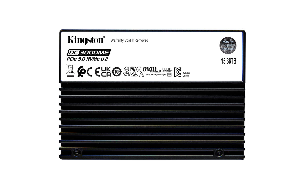 Kingston 15,36TB DC3000ME U.2 PCIe 5.0 NVMe TCG Opal SSD para Empresas Gen5-SEDC3000ME/15T3