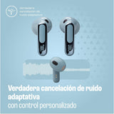 JBL Live Flex 3 Auriculares inalámbricos de botón True Wireless con cancelación de ruido adaptable, hasta 50 horas de reproducción, Bluetooth, audio de alta resolución, azul