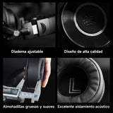 OneOdio Monitor 60 - Auriculares Profesionales de Estudio, Cascos Hi-Res con 50mm Controladores, Audífonos Cerrados con Cable Desmontable (3,5 mm / 6,35 mm) para DJ, Podcast, Grabación, Móvil, PC