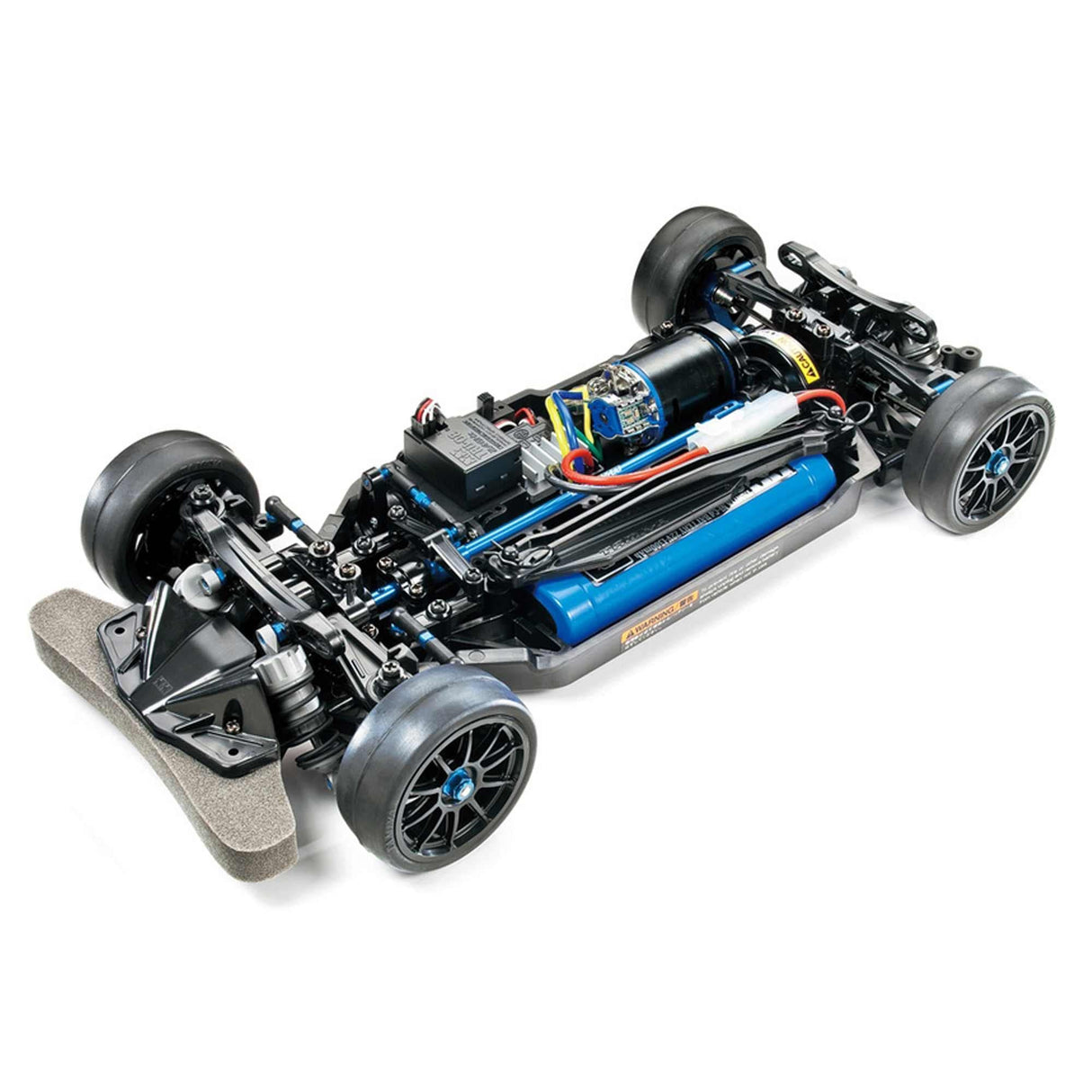 TAMIYA TAMIYA-TT-02R RC 47326-1:10 TT-02R Kit, Coche teledirigido/Vehículo, Construcción de maquetas, Chassis, Hobby, Color Negro (47326-000)