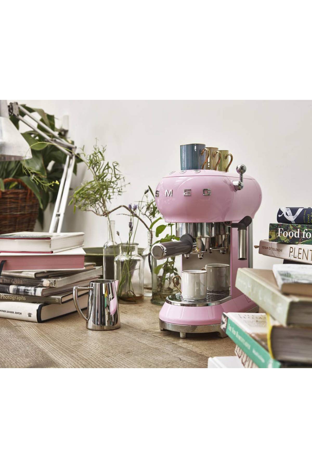 Smeg ECF01PKEU cafetera, Rosa