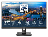 Philips 276B1 Monitor 27 Pulgadas QHD, 75Hz, IPS, 4 ms GtG, Adaptive Sync., Altura ajustable, Altavoces (2560x1440, 2x HDMI 1.4, 1x DP 1.4, USB-Hub), Negro